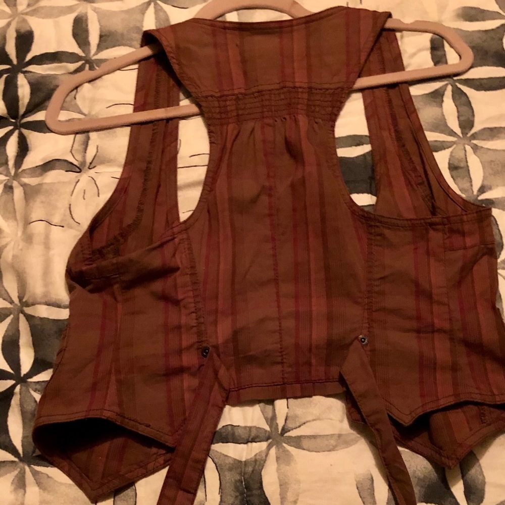 American Rag Plaid Vest - Picture 6 of 7